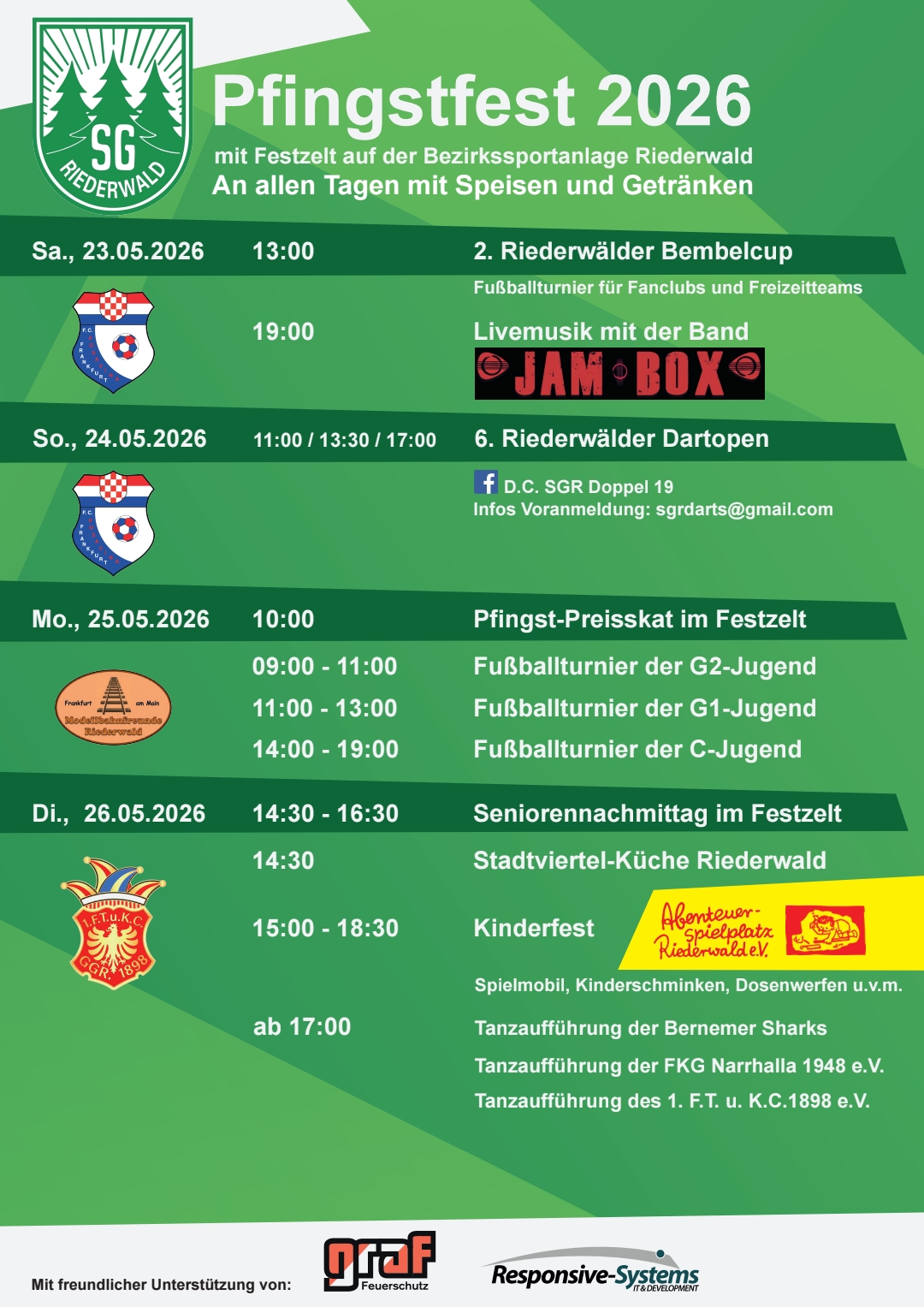 SG Riederwald Pfingstfest Plakat